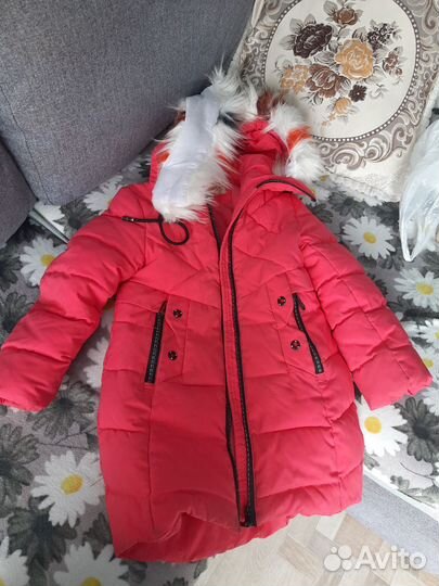 Пуховик для девочки 122