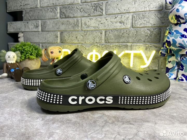 Crocs сабо мужские хаки