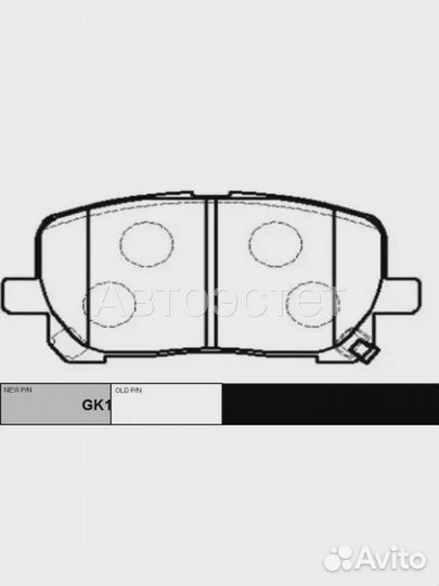 Тормозные колодки дисковые GK1049