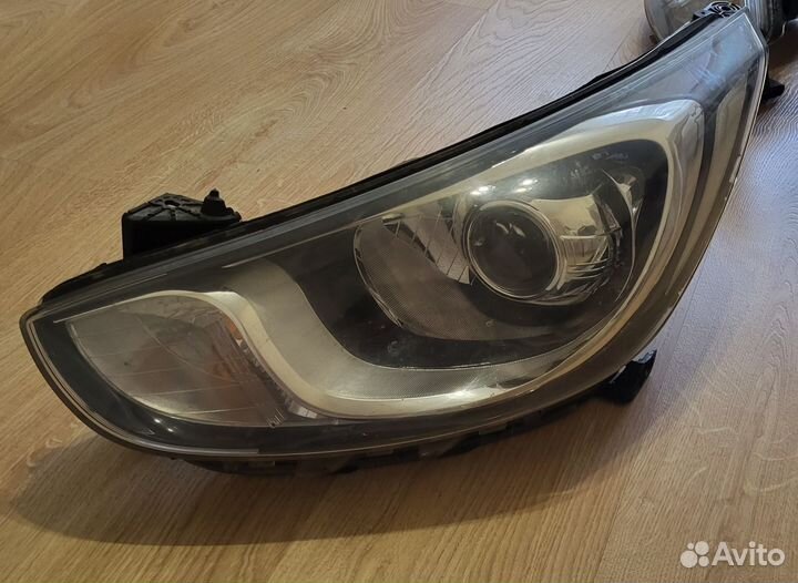 Фара на hyundai solaris 1