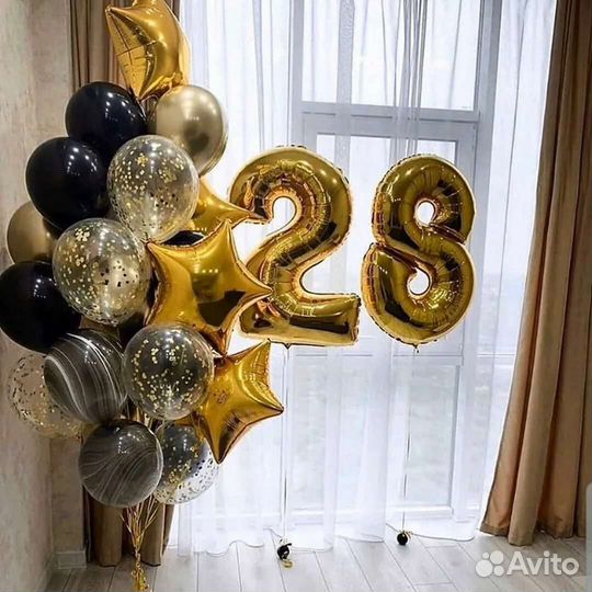 Воздушные шары цифры