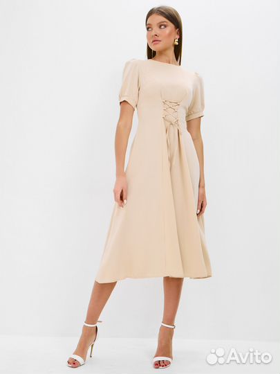 Seduction Store Платье женское вечернее телесное