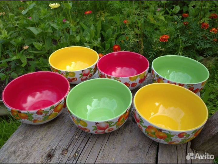 Салатник Новый Керамика Vabene Выбор цвета за Вами