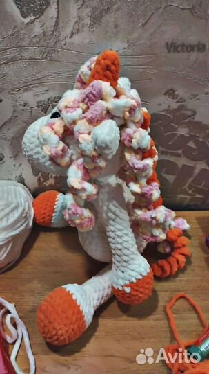 Единорог игрушка вязанный