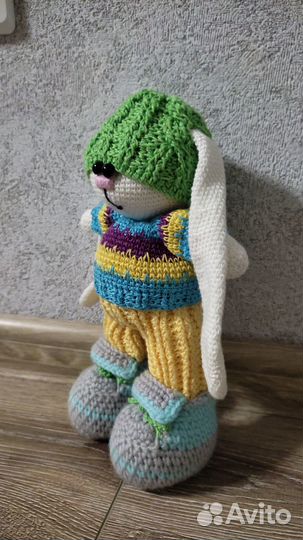 Вязаные игрушки ручной работы зайчик Тильда