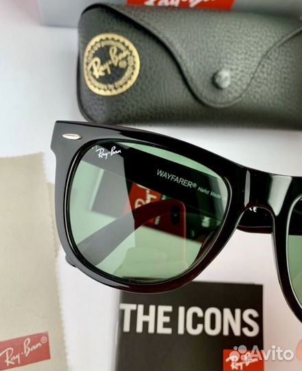 Солнцезащитные очки ray ban wayfarer 54 зеленый
