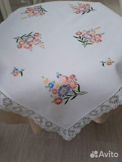 Скатерть. Салфетка. Германия. Хлопок. винтаж