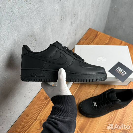 Кроссовки Nike Air force 1 low black (46-49)
