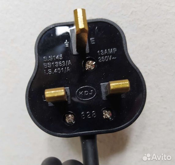 Кабель питания BS1363A английская вилка