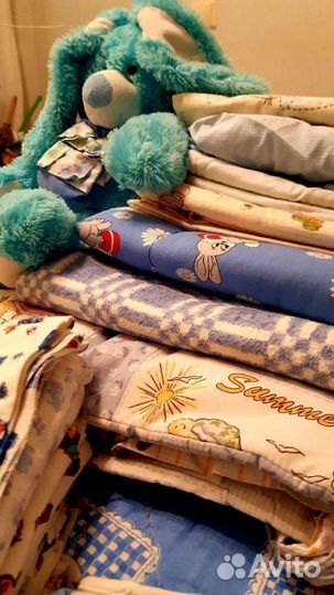 Постельное бельё, пелёнки, полотенца, бортики