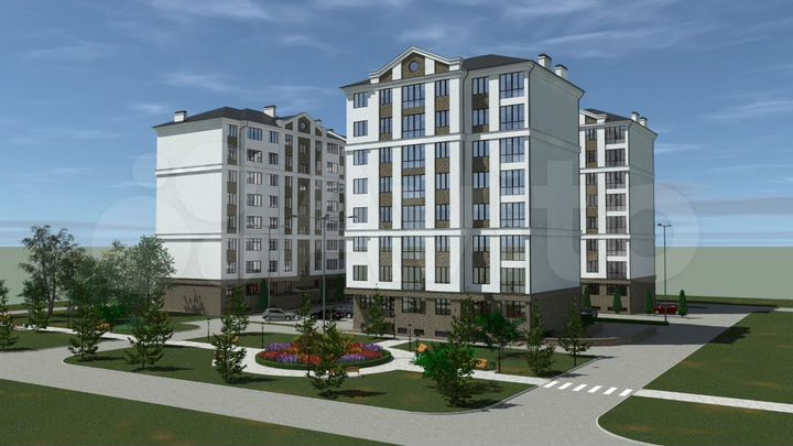 2-к. квартира, 57,4 м², 3/8 эт.