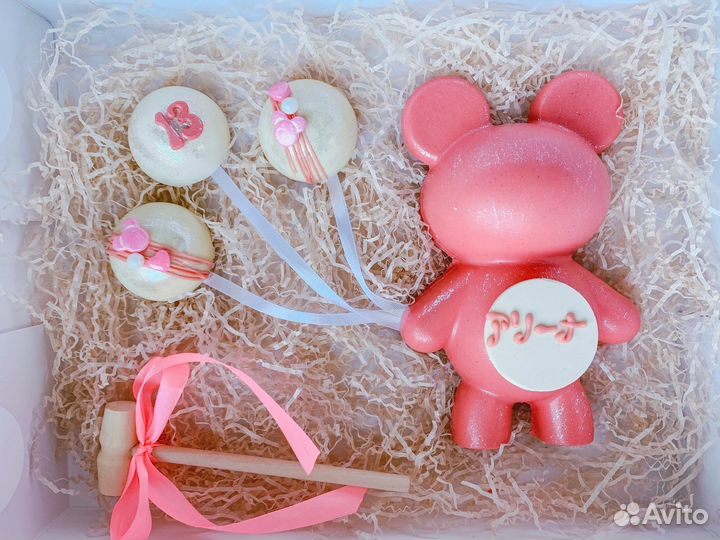 Мишка шоколадный пиньята