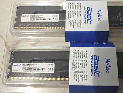 Оперативная память ddr4 комплект 8+8g Netac 2666