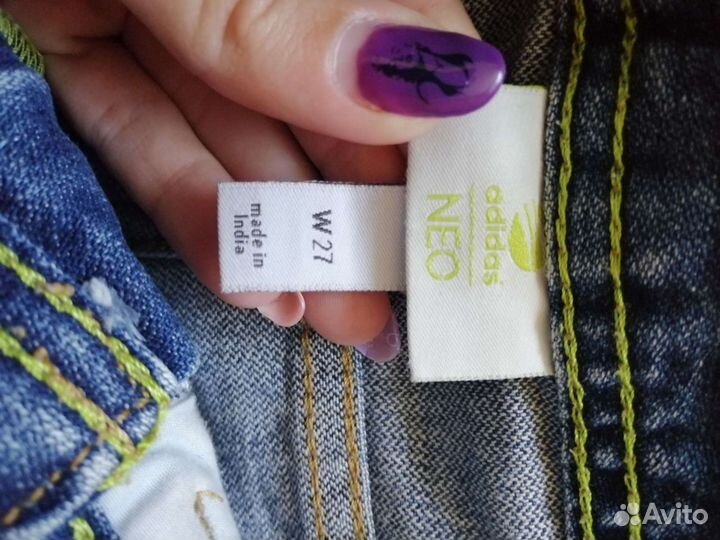 Джинсовые шорты adidas