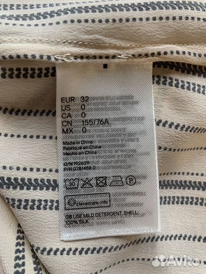 Топ, майка H&M шелк XS