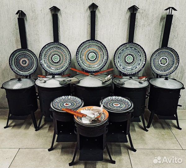 Казан 12л с печью