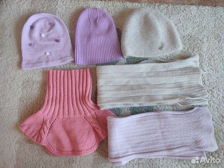Шапки и шарфы для девочки