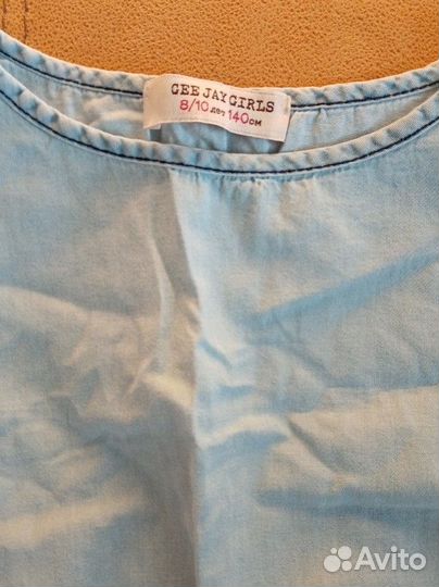 Джинсовое платье для девочки