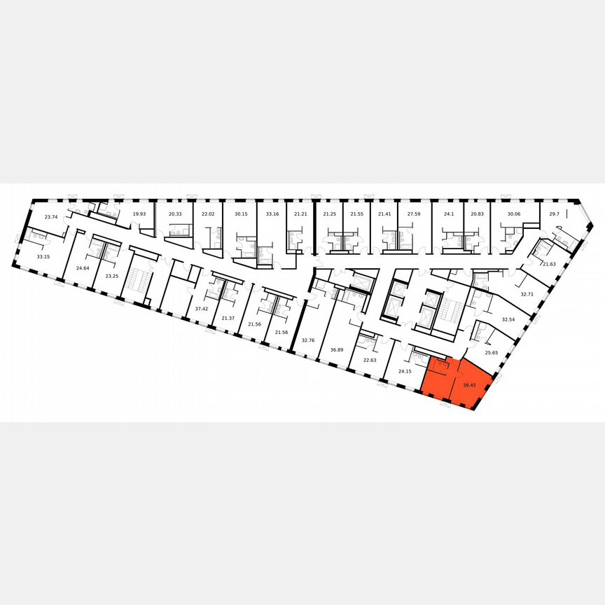 1-к. апартаменты, 39,5 м², 2/15 эт.