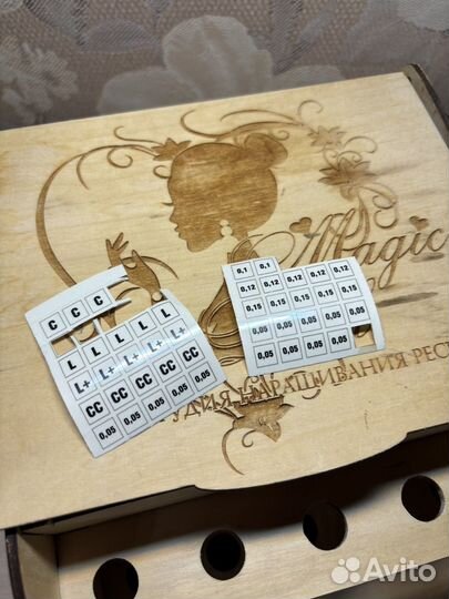 Лэшбокс с планшетами для наращивания ресниц