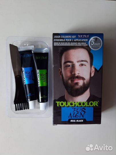 Краска для бороды и усов черная