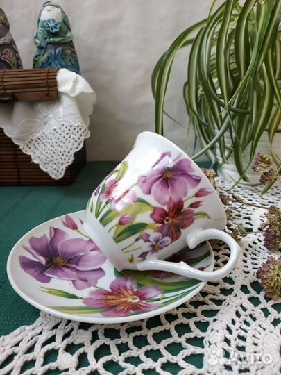 Чайная пара Япония, банка для специй лаванда