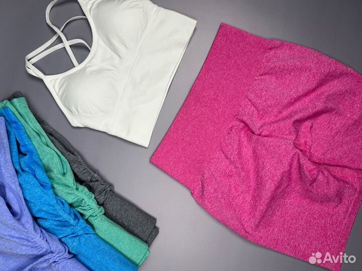 Топ и шорты со сборкой