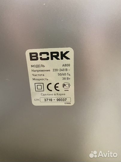 Воздухоочиститель Bork А800