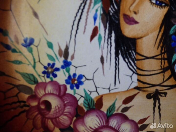 Панно круглое. Фаянс. Ф-16 см. 