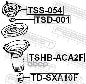 Опора переднего амортизатора TSS054 Febest