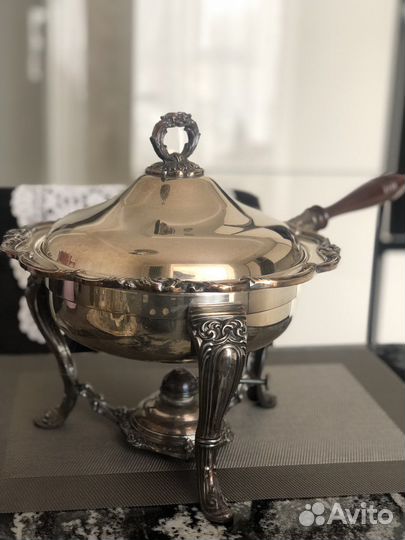 Старинный мармит серебрение