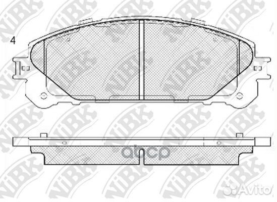 Колодки NiBK PN1845 PN1845 NiBK