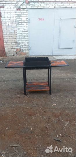 Мангал с печью под казан