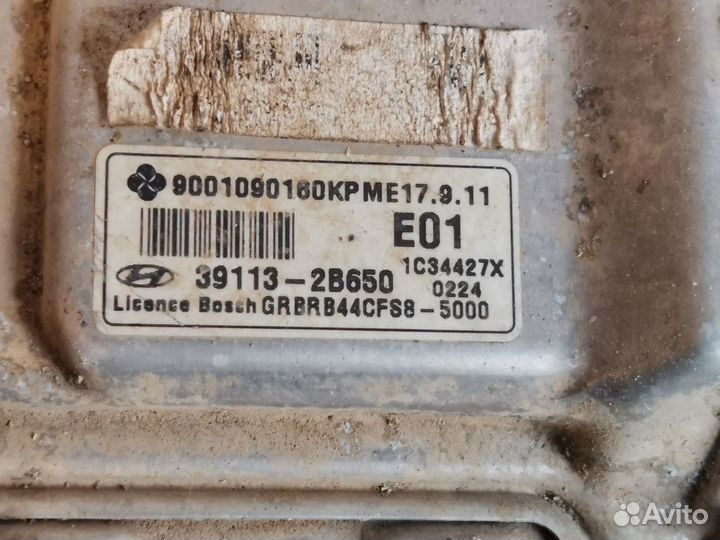 Блок управления двигателем Hyundai Solaris I (2010