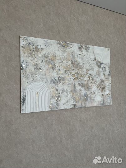 Интерьерная картина текстурной пастой