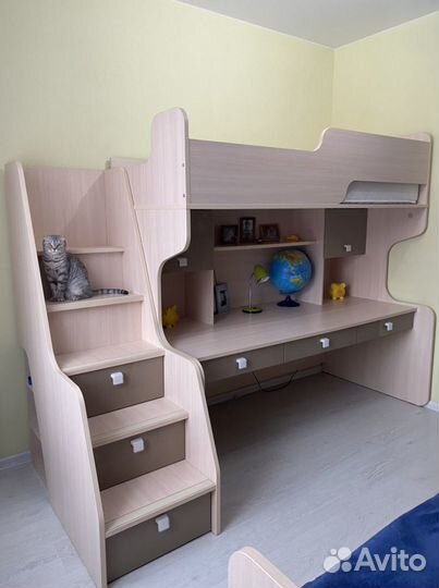 Кровать-чердак «Тиана» от Лазурит + матрас Askona