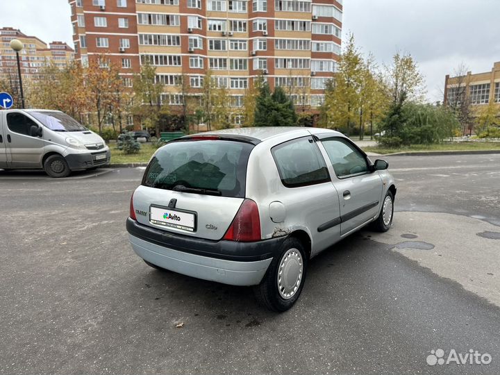 Renault Clio 1.1 МТ, 1999, 198 000 км