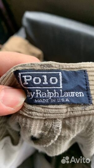 Вельветовые штаны polo