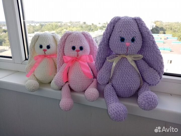 Вязаные игрушки ручной работы в наличии