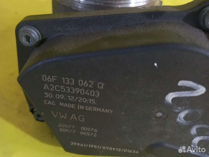 Дроссельная заслонка vag 1.8tsi 2.0tsi 06f133062q