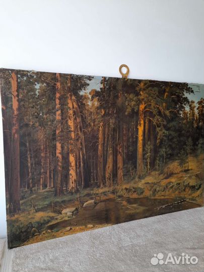 Старинная картина холст маслом Большая 120/80