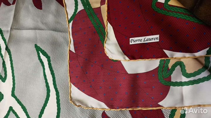 Шелковый платок 95cm италия pierre lauren