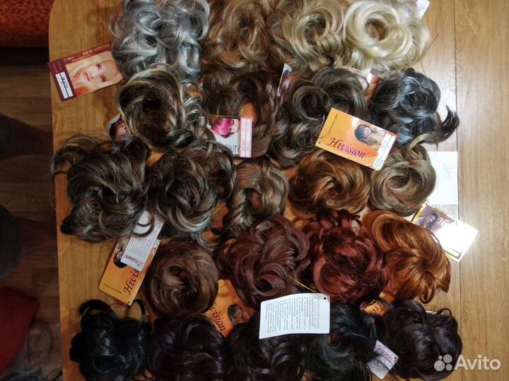 Новые волосы на резинке, челки