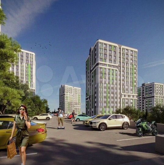 2-к. квартира, 56,4 м², 6/16 эт.