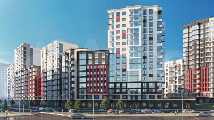 2-к. квартира, 42,9 м², 10/16 эт.