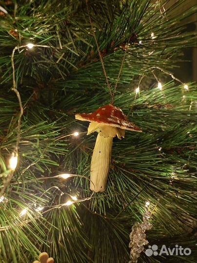 Ёлочные игрушки грибы