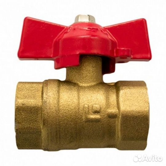 Кран шар. (бабочка) 1/2вв (латунь)