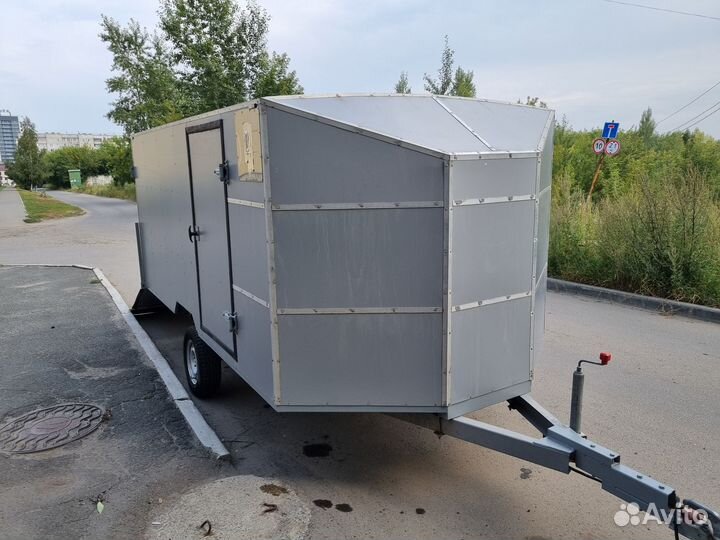 Прицеп для перевозки снегохода. Дом на колесах