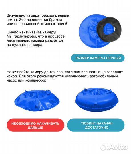 Тюбинг ватрушка 100 см