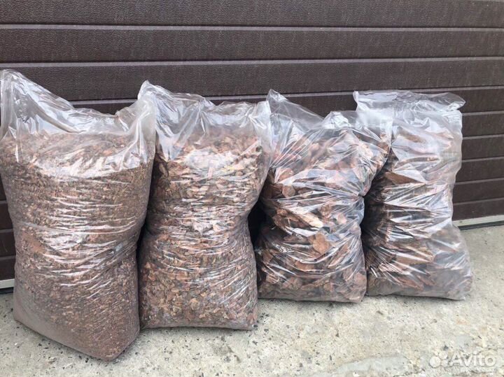 Мульча сосновая кора/декор/чернозем в мешках